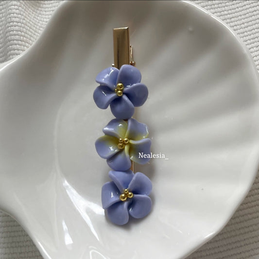 Barrette Rosalia purple