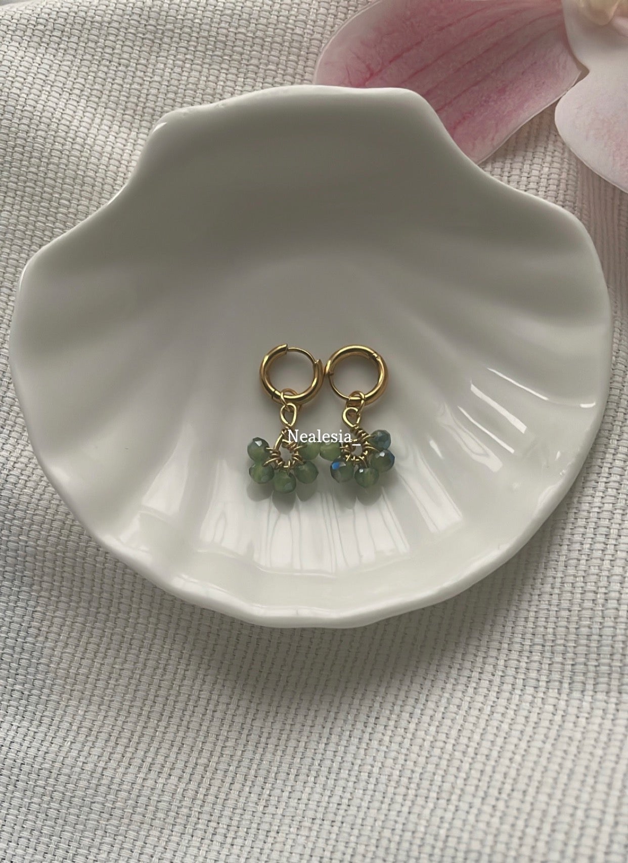 Boucles d’oreilles Alba Vert/ Bleu